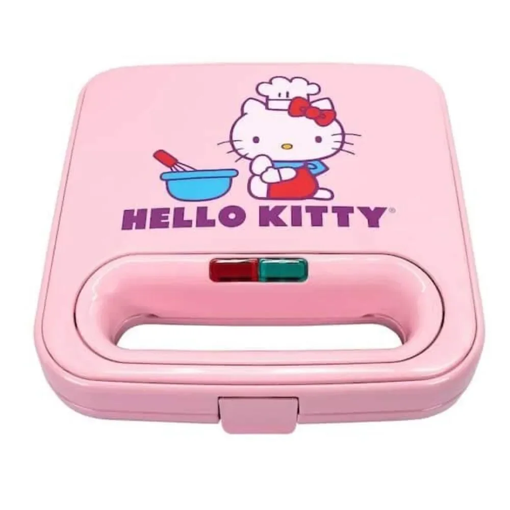 HELLO KITTY Pink Square Waffle Maker